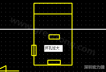 PCB設(shè)計時后焊元件焊盤開孔過大容易使焊錫流進插座造成短路。